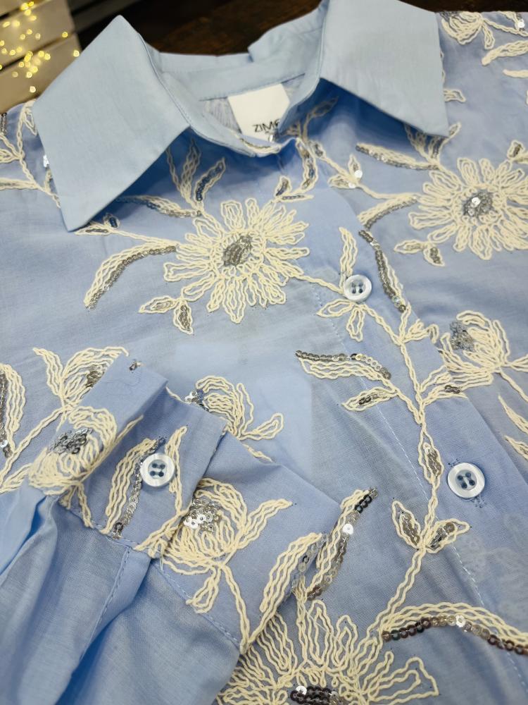 Camicia ricamo fiori