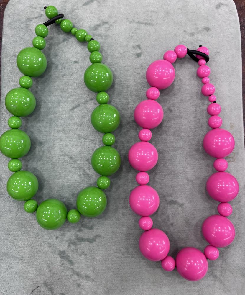 Collana sfere colorate