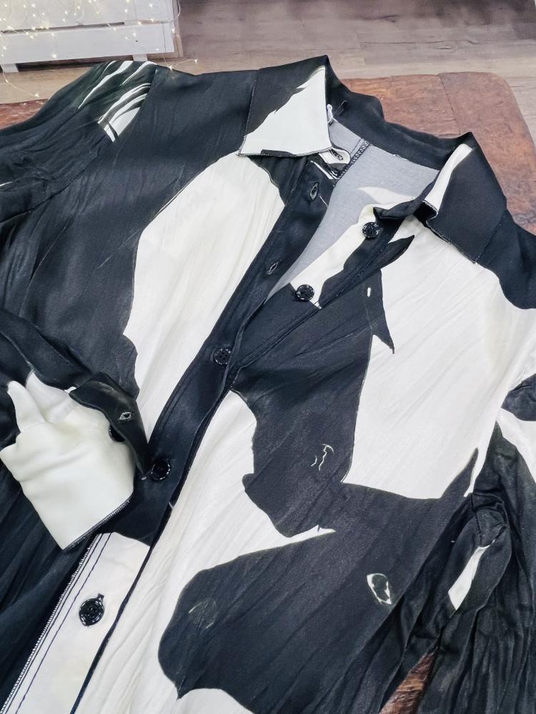 Chemisier bianco e nero