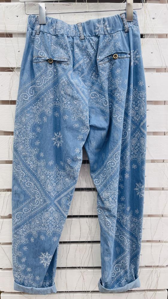 Pantalone stampa disegni 