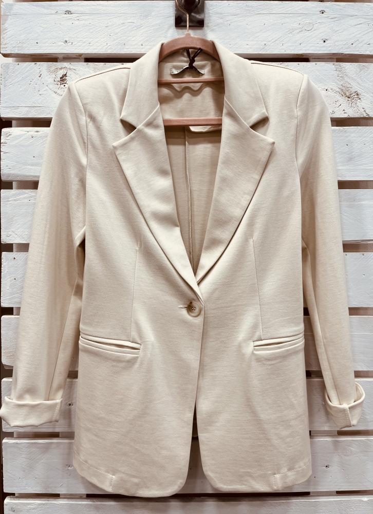 Giacca punto Milano crema