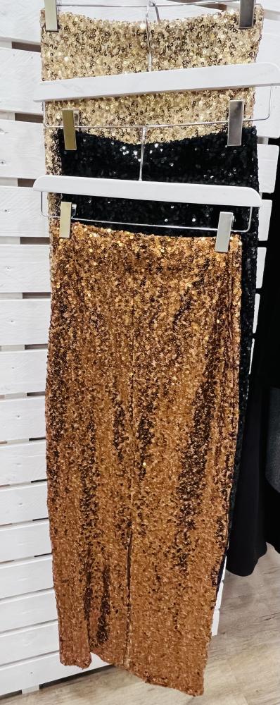 Gonna midi paillettes 